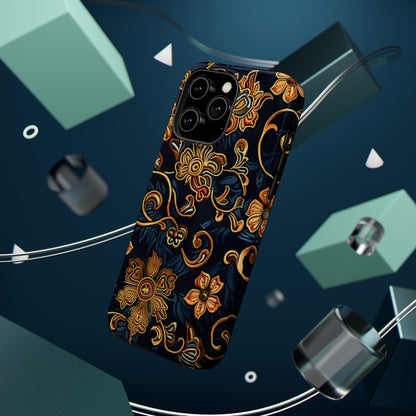 Floral Baroque Magnetic Impact - Resistant Phone Case - DIGITAL X