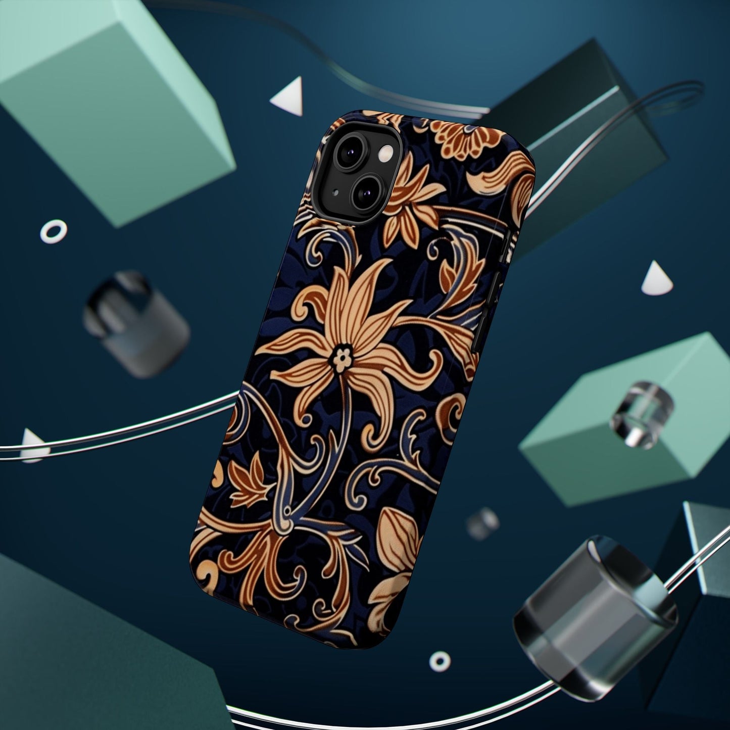 Floral Baroque Magnetic Impact - Resistant Phone Case - DIGITAL X