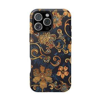 Floral Baroque Magnetic Impact - Resistant Phone Case - DIGITAL X