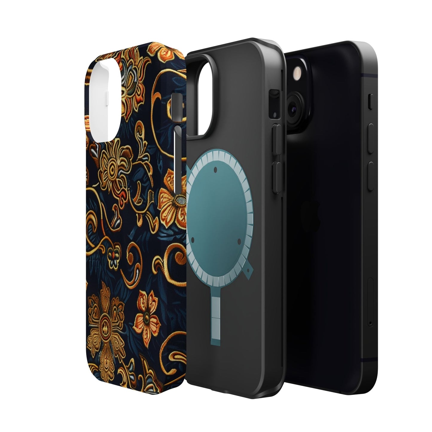Floral Baroque Magnetic Impact - Resistant Phone Case - DIGITAL X