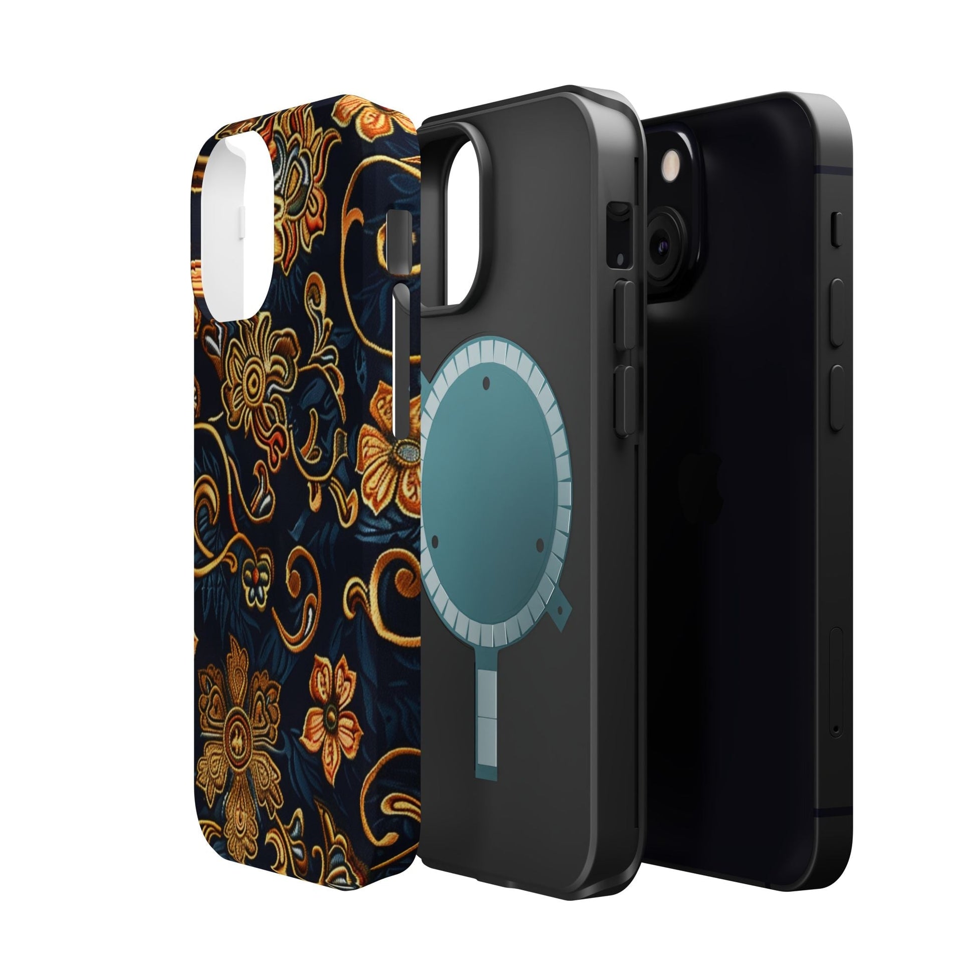 Floral Baroque Magnetic Impact - Resistant Phone Case - DIGITAL X