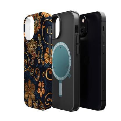 Floral Baroque Magnetic Impact - Resistant Phone Case - DIGITAL X