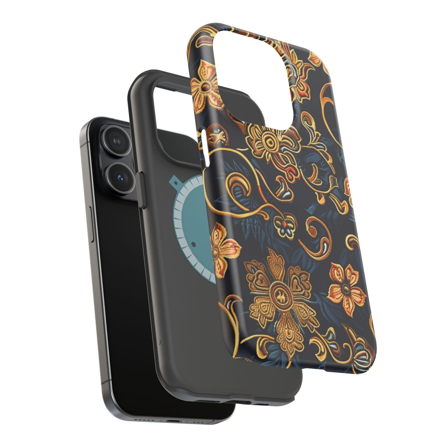 Floral Baroque Magnetic Impact - Resistant Phone Case - DIGITAL X