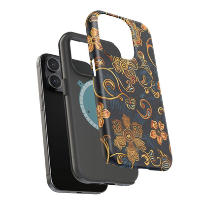 Floral Baroque Magnetic Impact - Resistant Phone Case - DIGITAL X