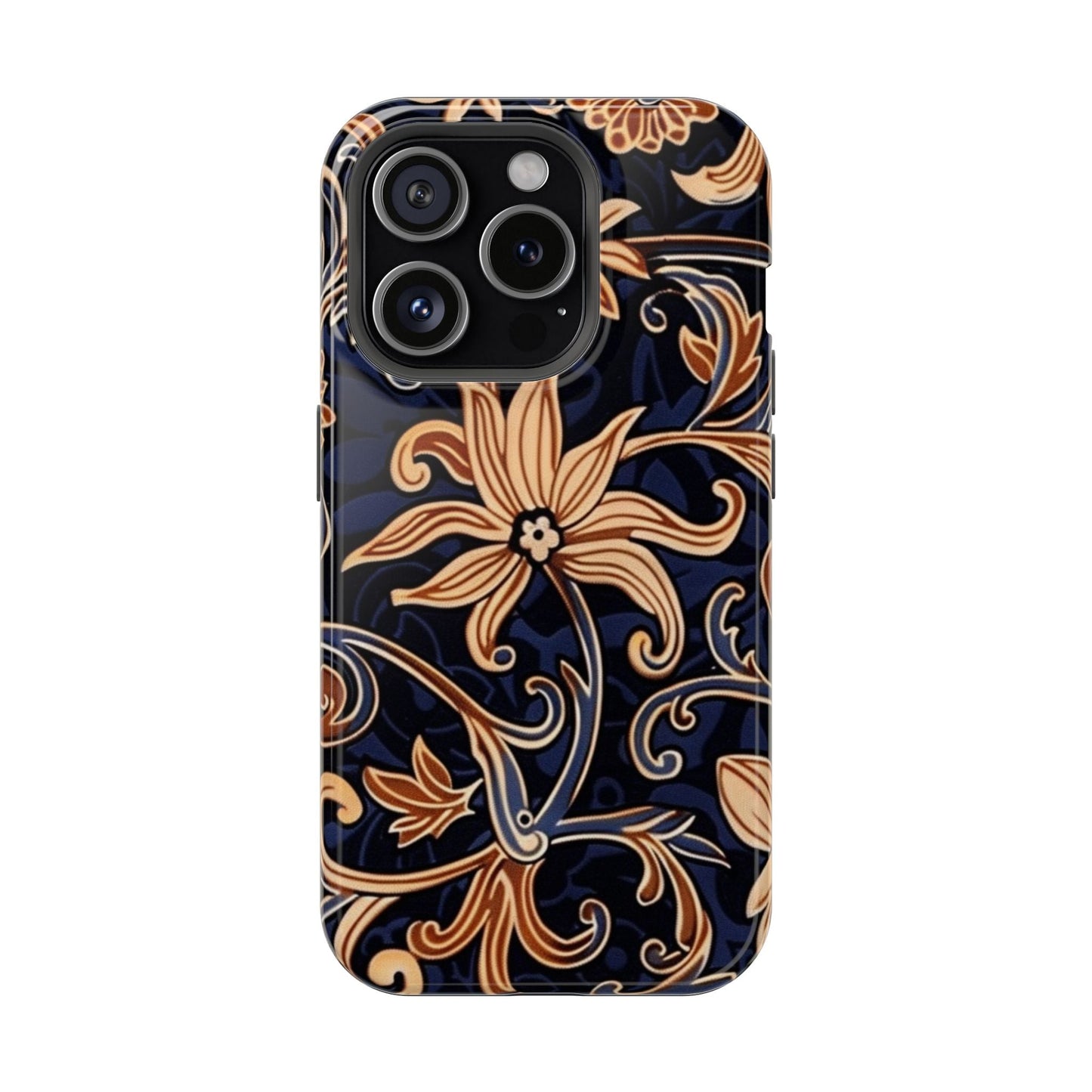 Floral Baroque Magnetic Impact - Resistant Phone Case - DIGITAL X