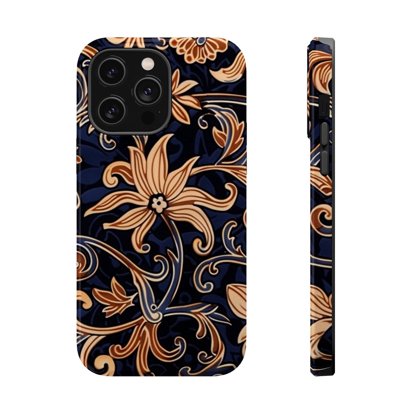 Floral Baroque Magnetic Impact - Resistant Phone Case - DIGITAL X