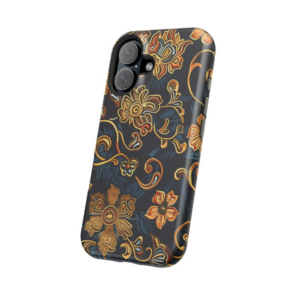 Floral Baroque Magnetic Impact - Resistant Phone Case - DIGITAL X