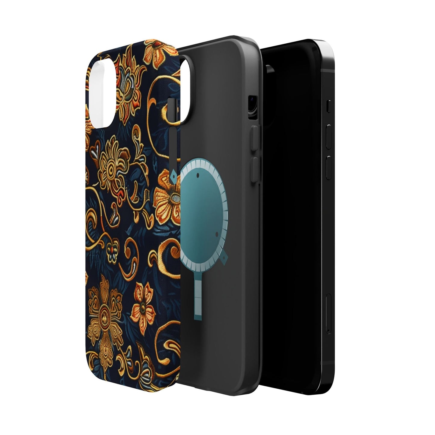 Floral Baroque Magnetic Impact - Resistant Phone Case - DIGITAL X