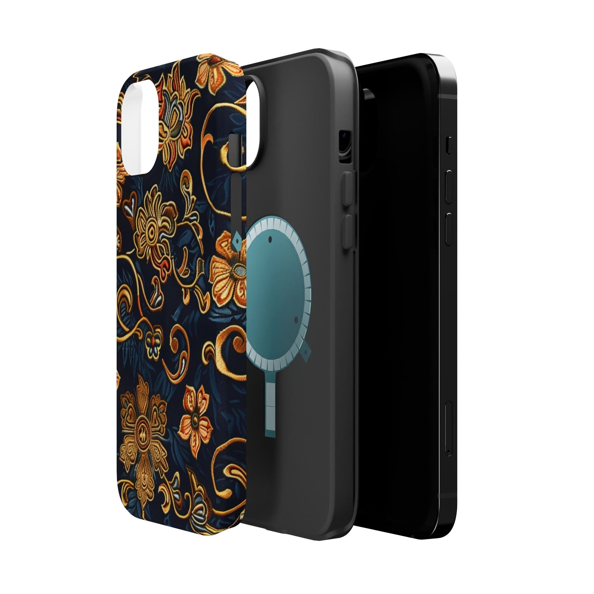 Floral Baroque Magnetic Impact - Resistant Phone Case - DIGITAL X