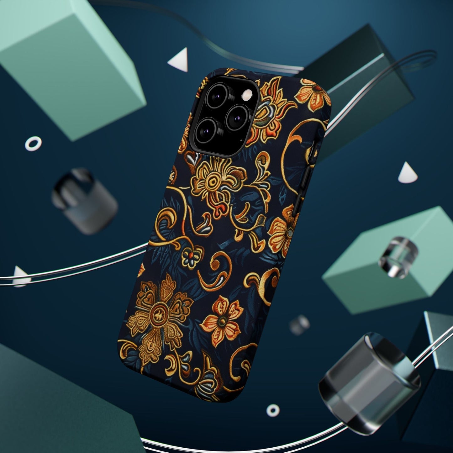 Floral Baroque Magnetic Impact - Resistant Phone Case - DIGITAL X