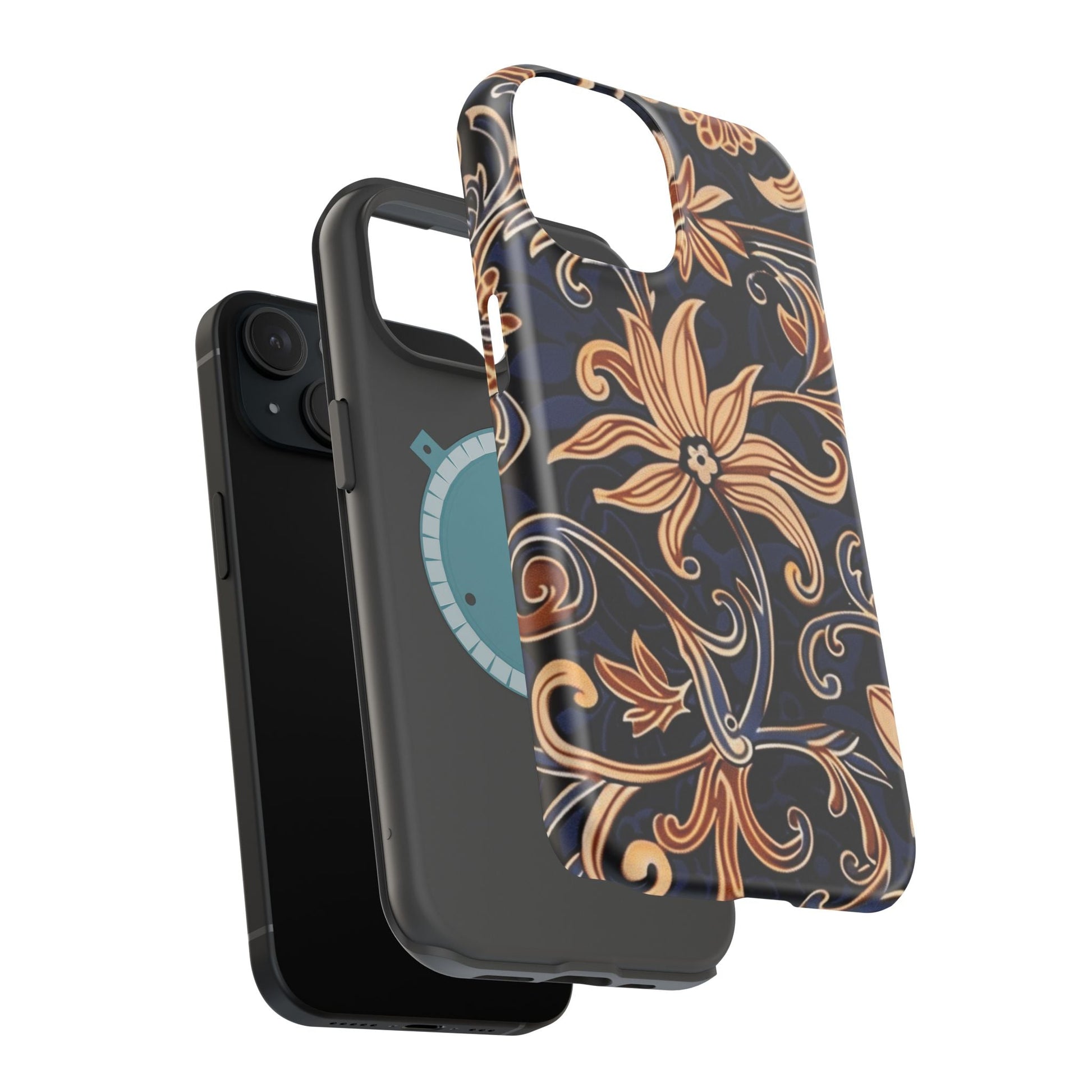 Floral Baroque Magnetic Impact - Resistant Phone Case - DIGITAL X
