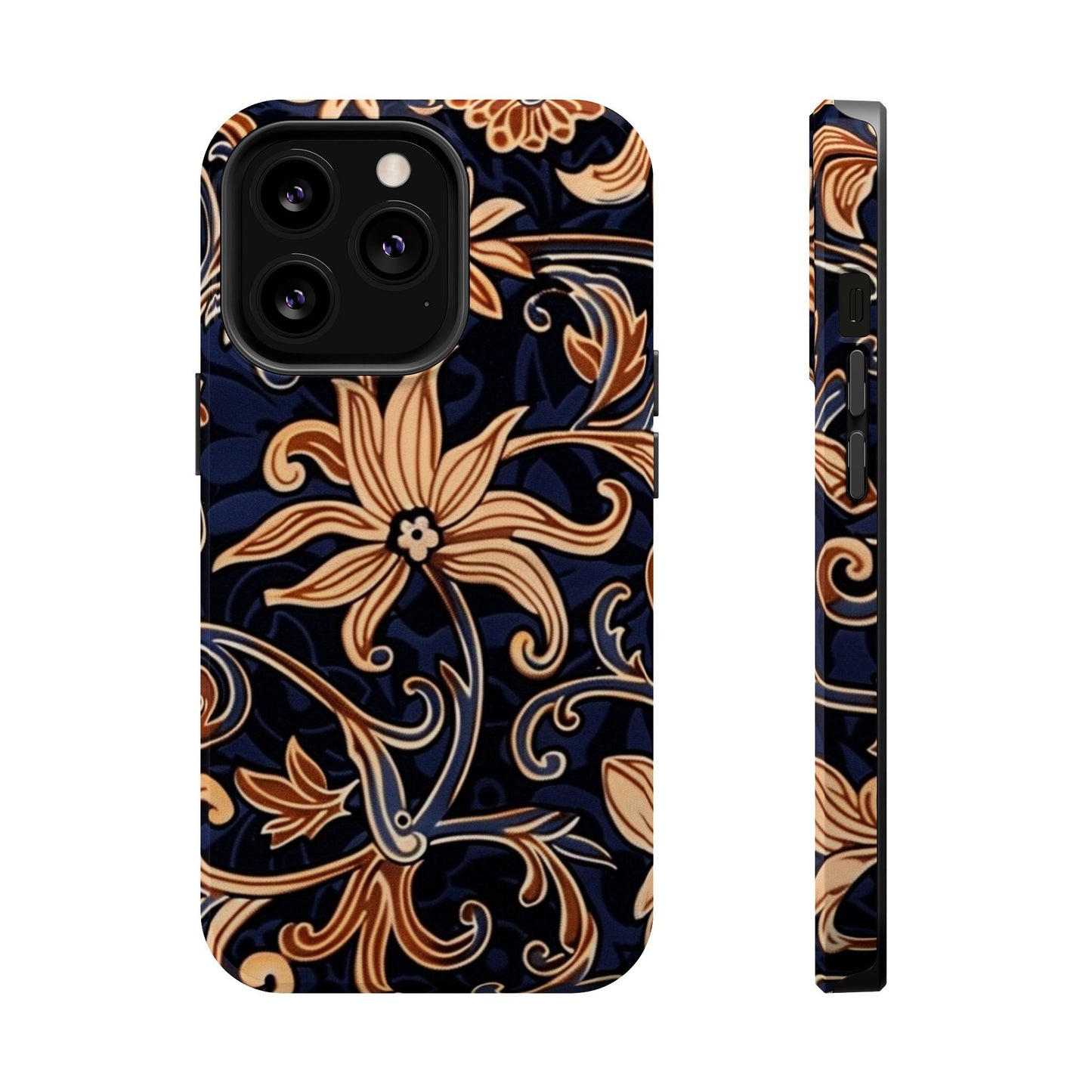 Floral Baroque Magnetic Impact - Resistant Phone Case - DIGITAL X