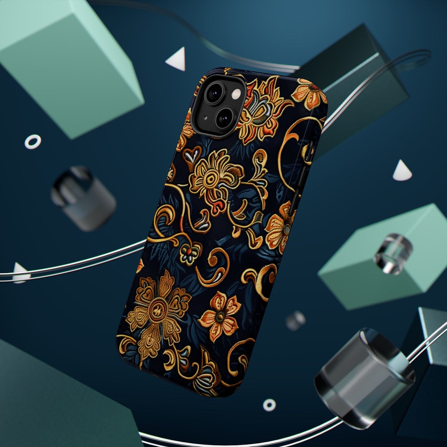 Floral Baroque Magnetic Impact - Resistant Phone Case - DIGITAL X