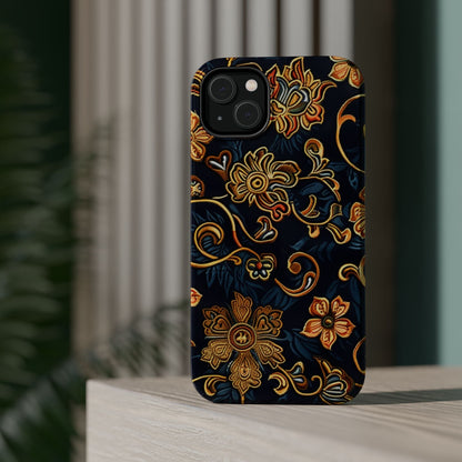 Floral Baroque Magnetic Impact - Resistant Phone Case - DIGITAL X