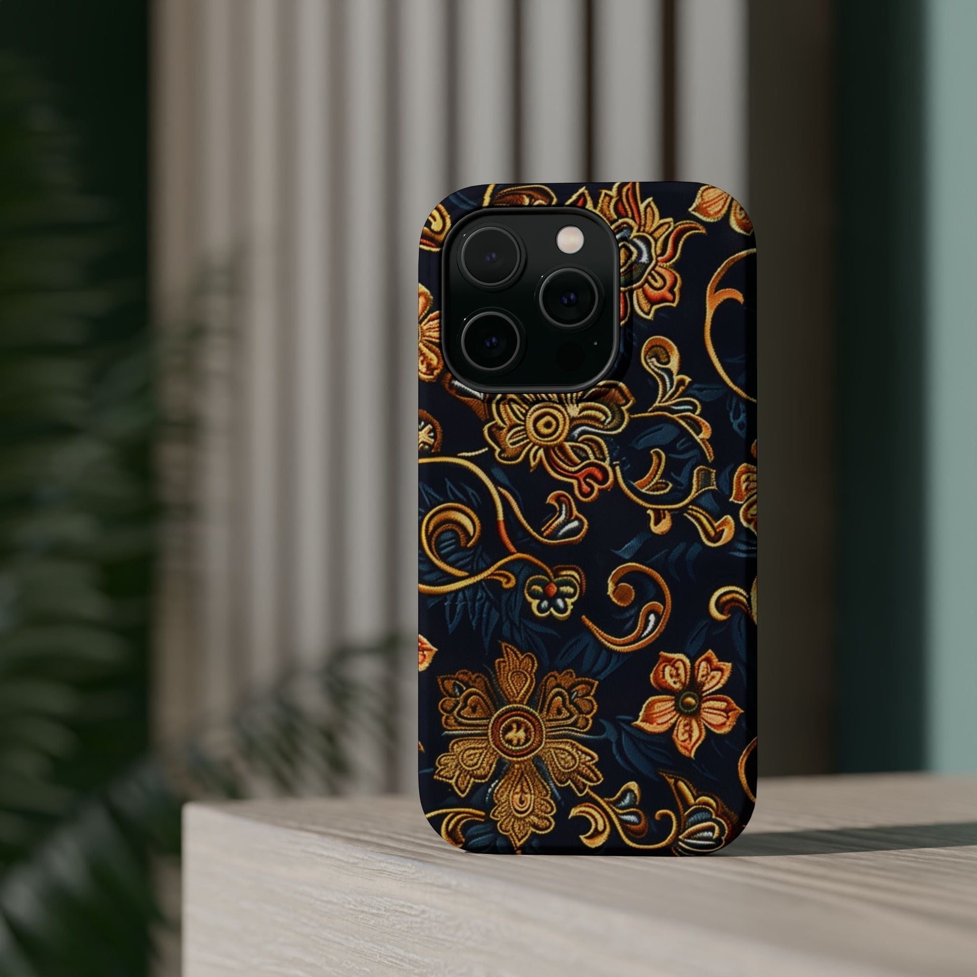Floral Baroque Magnetic Impact - Resistant Phone Case - DIGITAL X