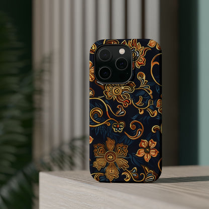 Floral Baroque Magnetic Impact - Resistant Phone Case - DIGITAL X