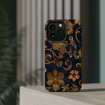 Floral Baroque Magnetic Impact - Resistant Phone Case - DIGITAL X