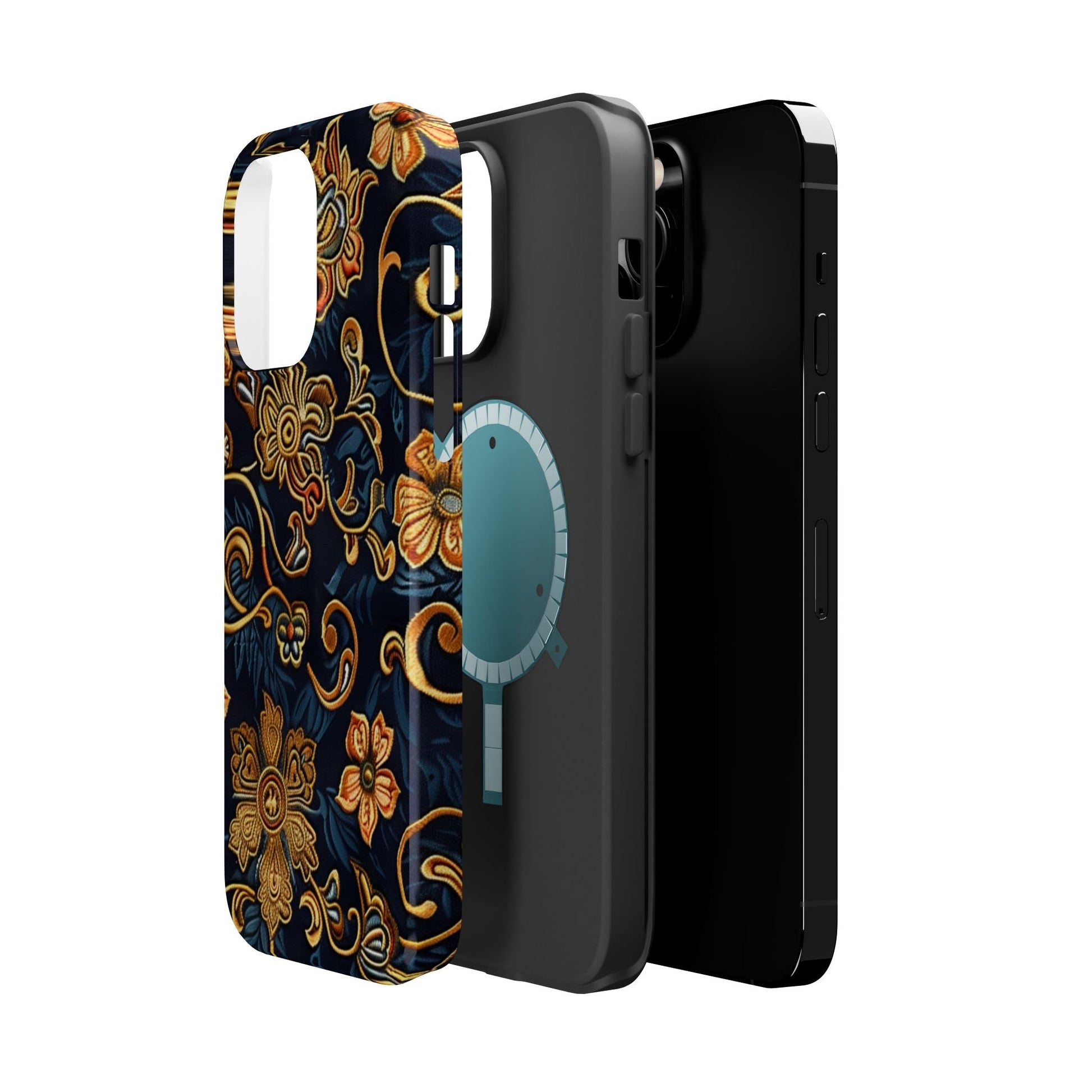 Floral Baroque Magnetic Impact - Resistant Phone Case - DIGITAL X