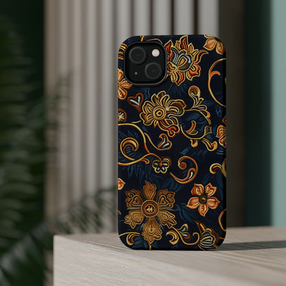 Floral Baroque Magnetic Impact - Resistant Phone Case - DIGITAL X