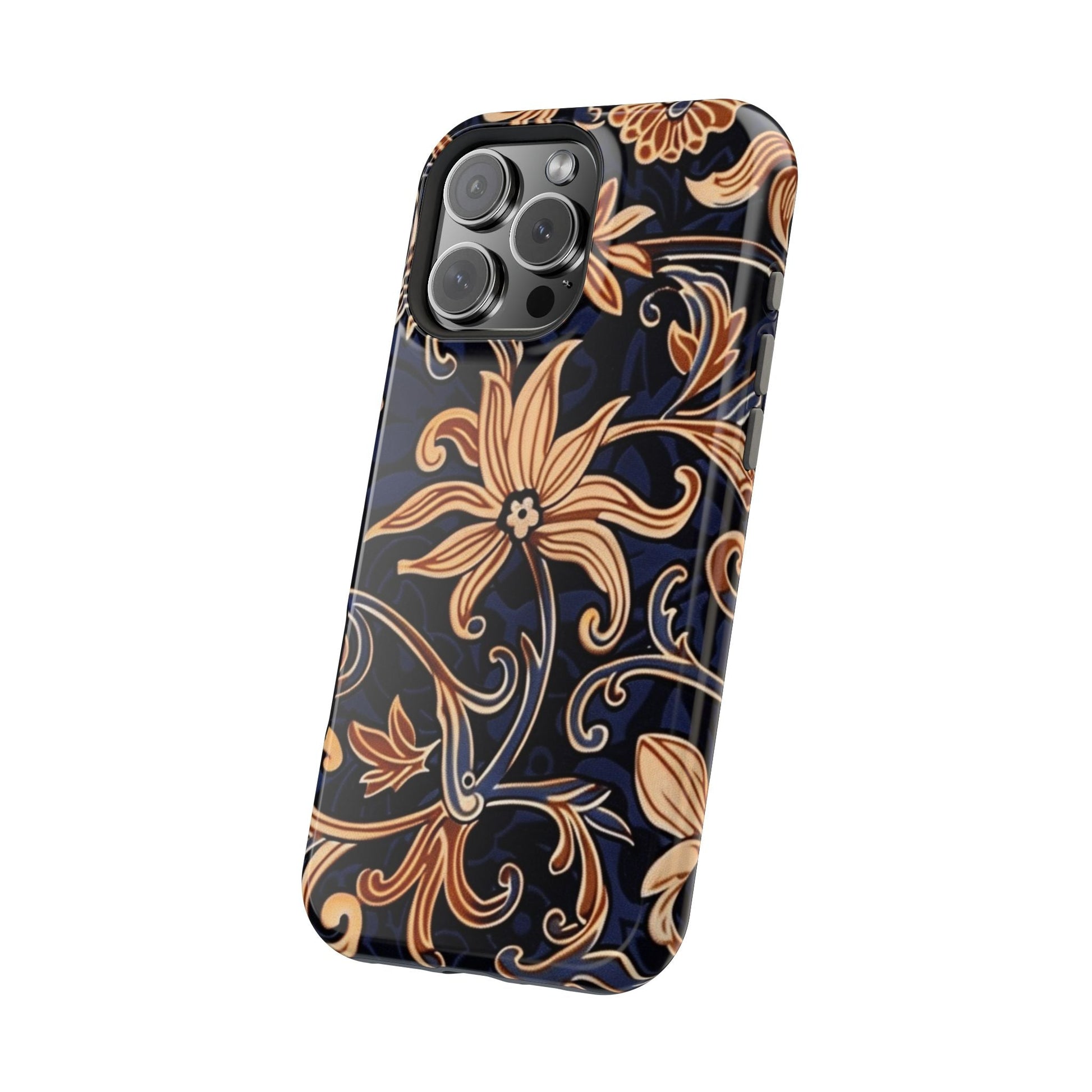 Floral Baroque Magnetic Impact - Resistant Phone Case - DIGITAL X