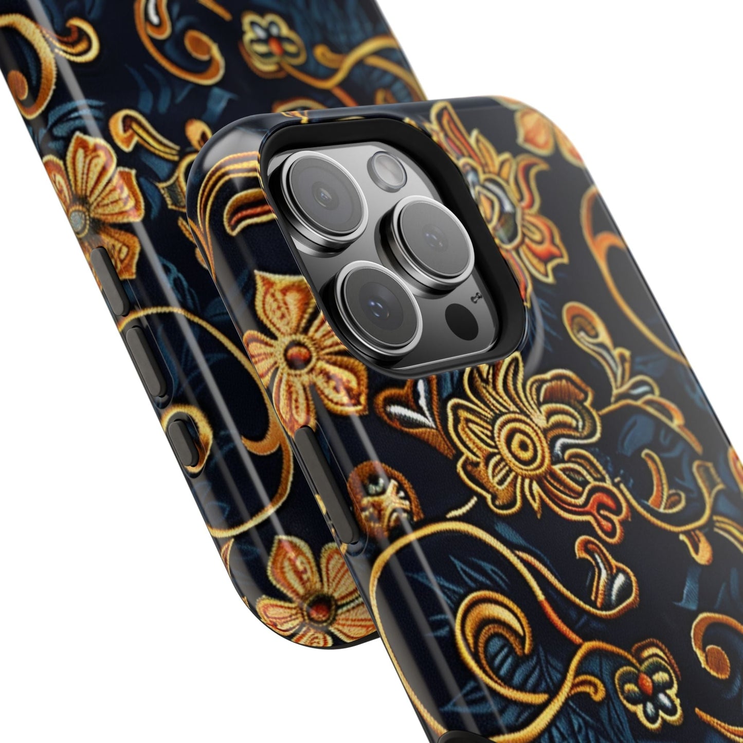 Floral Baroque Magnetic Impact - Resistant Phone Case - DIGITAL X