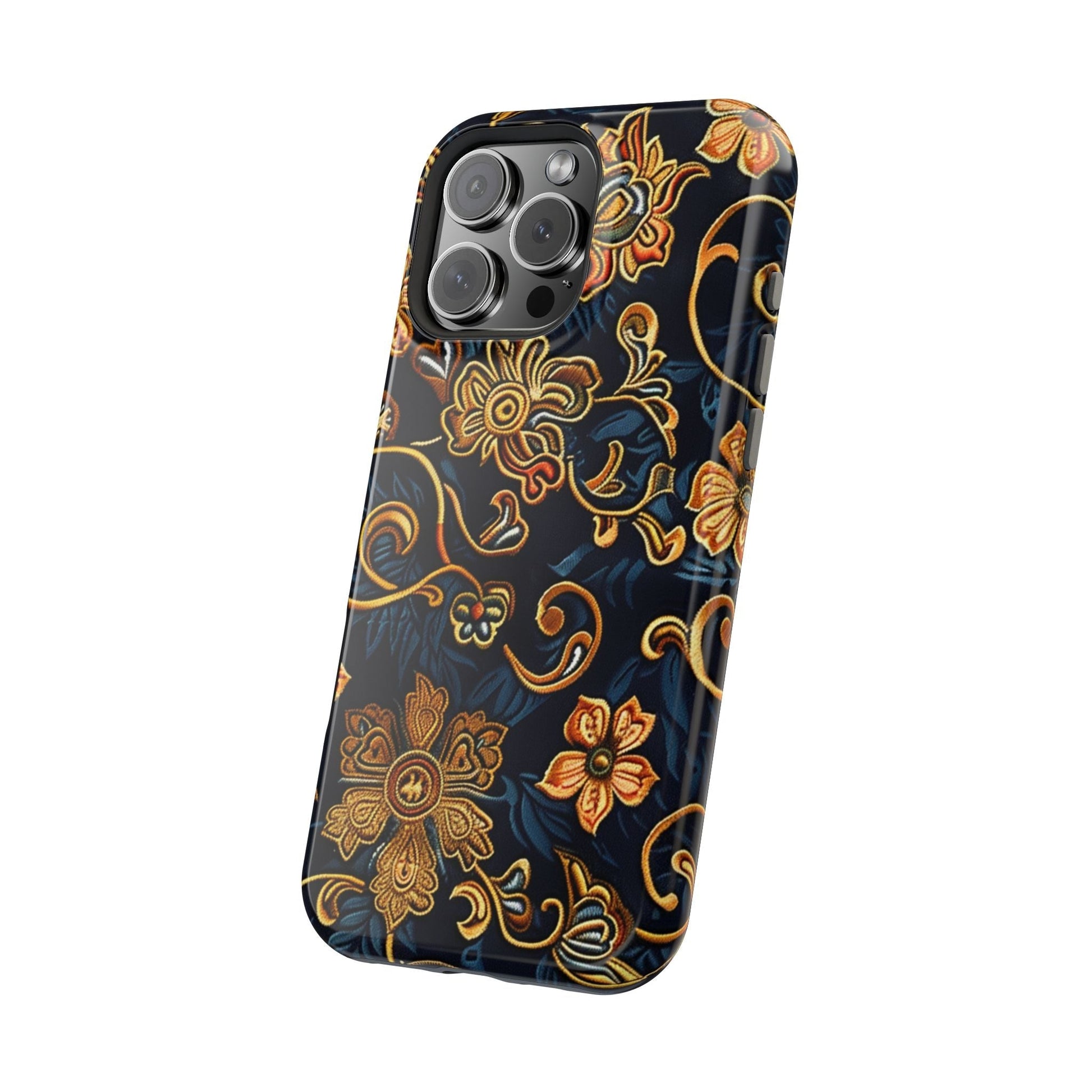 Floral Baroque Magnetic Impact - Resistant Phone Case - DIGITAL X