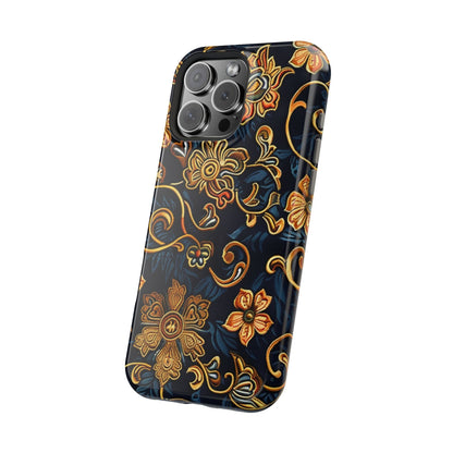 Floral Baroque Magnetic Impact - Resistant Phone Case - DIGITAL X
