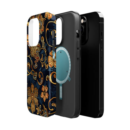 Floral Baroque Magnetic Impact - Resistant Phone Case - DIGITAL X