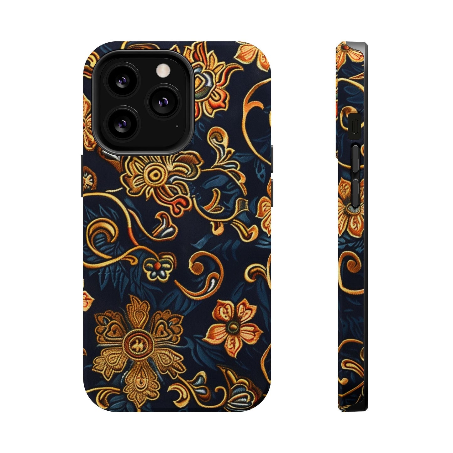 Floral Baroque Magnetic Impact - Resistant Phone Case - DIGITAL X
