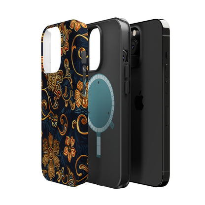Floral Baroque Magnetic Impact - Resistant Phone Case - DIGITAL X