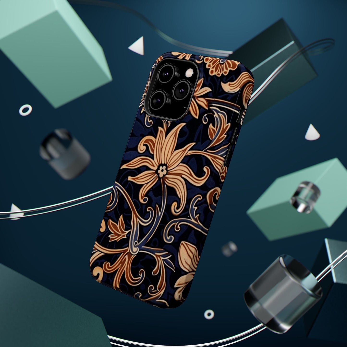 Floral Baroque Magnetic Impact - Resistant Phone Case - DIGITAL X