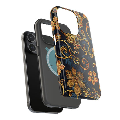 Floral Baroque Magnetic Impact - Resistant Phone Case - DIGITAL X