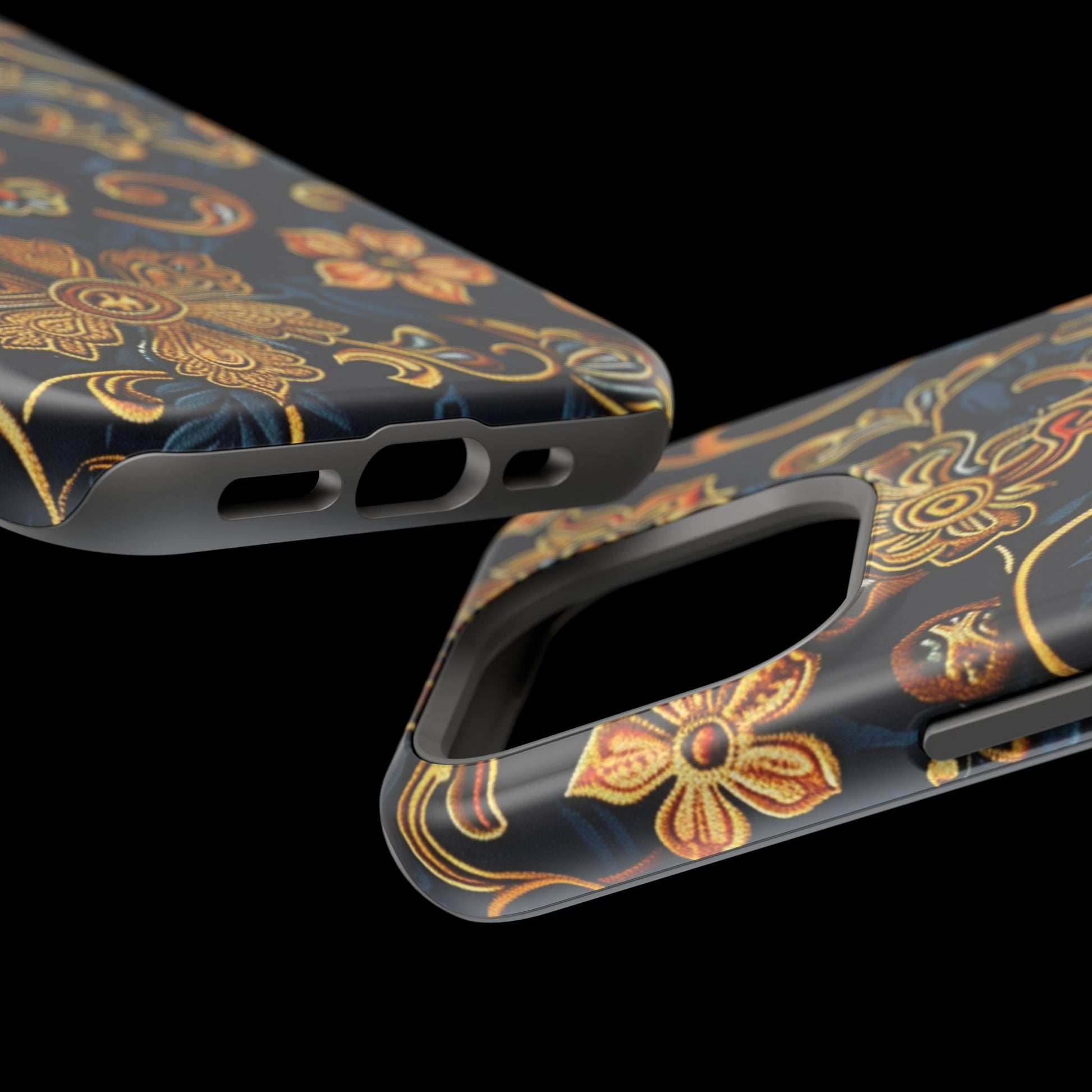 Floral Baroque Magnetic Impact - Resistant Phone Case - DIGITAL X