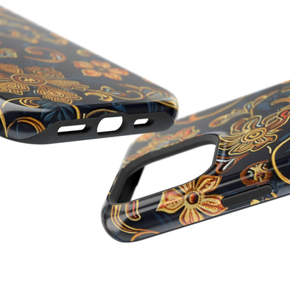 Floral Baroque Magnetic Impact - Resistant Phone Case - DIGITAL X