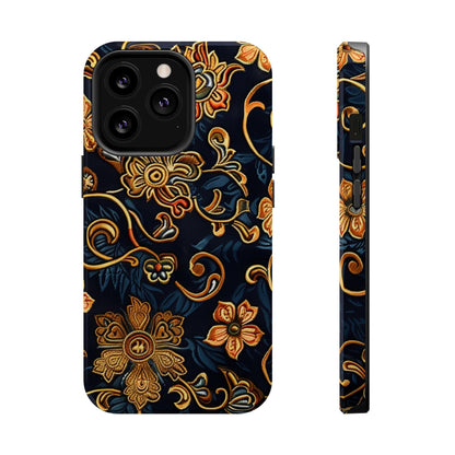 Floral Baroque Magnetic Impact - Resistant Phone Case - DIGITAL X