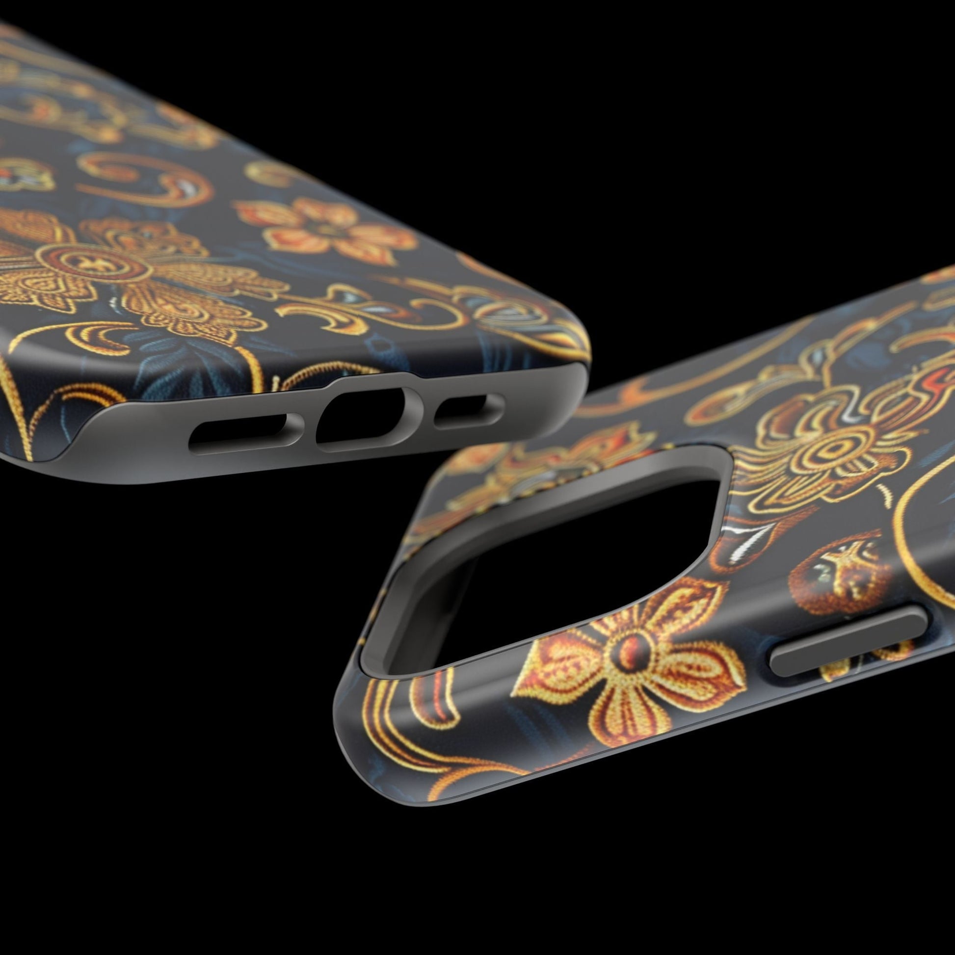 Floral Baroque Magnetic Impact - Resistant Phone Case - DIGITAL X