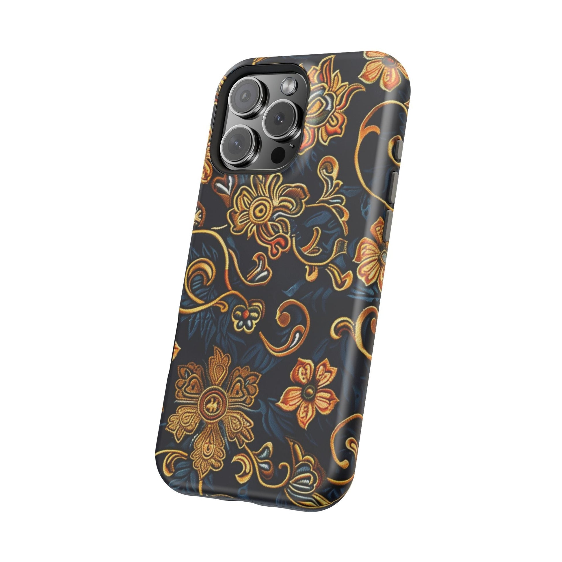 Floral Baroque Magnetic Impact - Resistant Phone Case - DIGITAL X