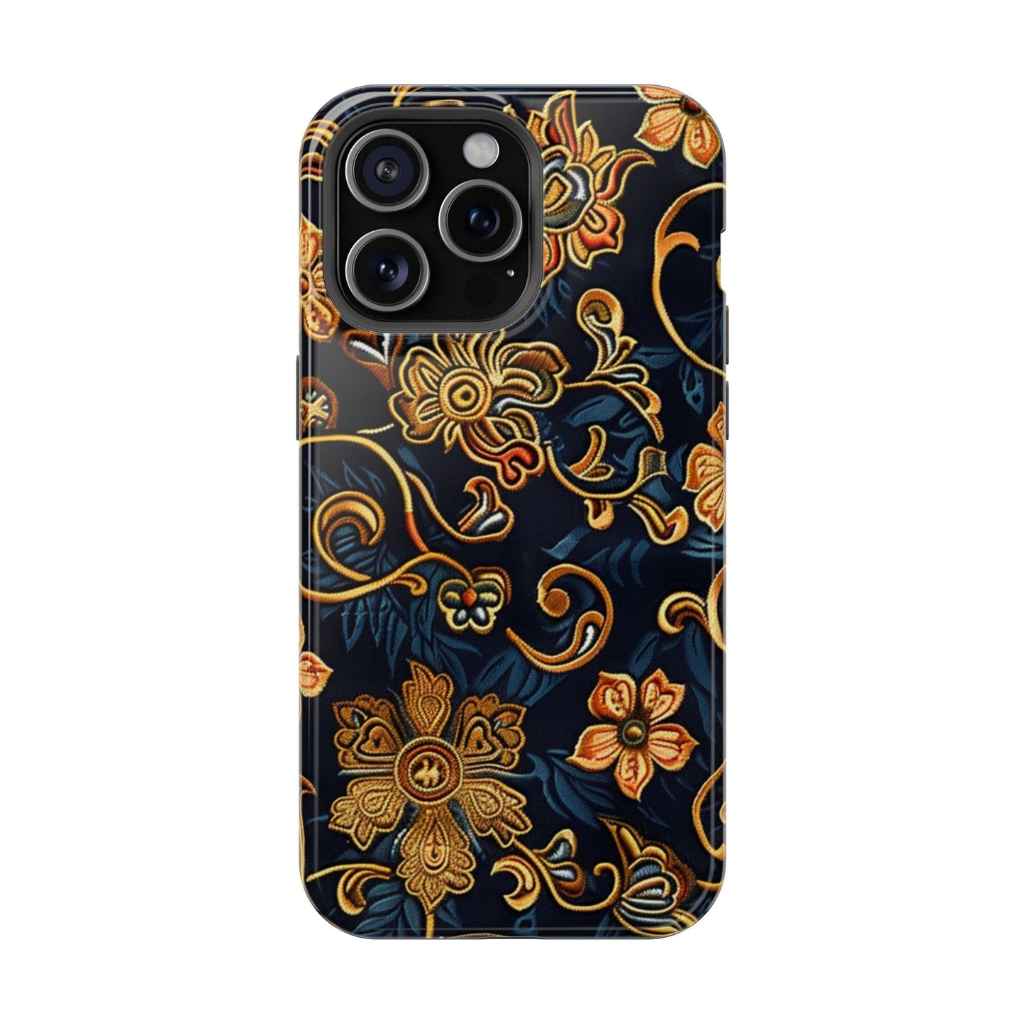 Floral Baroque Magnetic Impact - Resistant Phone Case - DIGITAL X