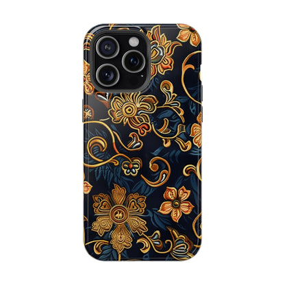 Floral Baroque Magnetic Impact - Resistant Phone Case - DIGITAL X
