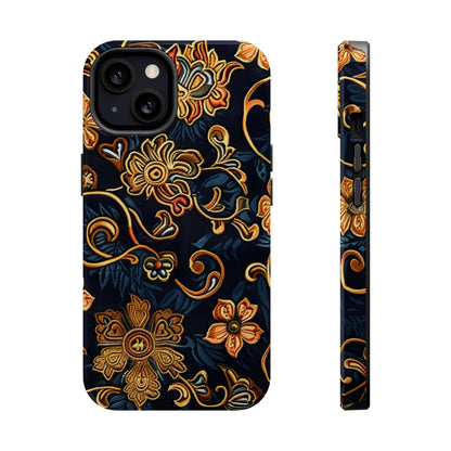 Floral Baroque Magnetic Impact - Resistant Phone Case - DIGITAL X