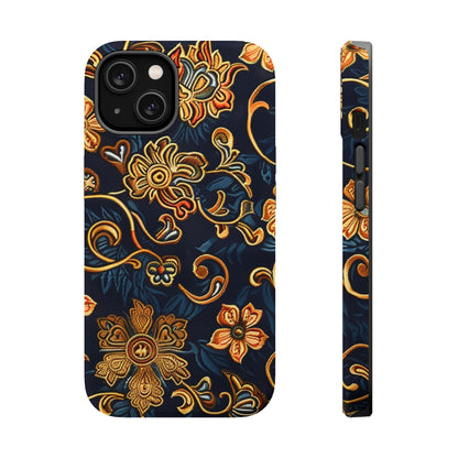 Floral Baroque Magnetic Impact - Resistant Phone Case - DIGITAL X