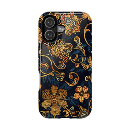 Floral Baroque Magnetic Impact - Resistant Phone Case - DIGITAL X