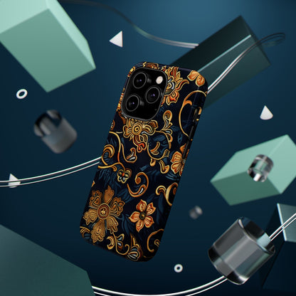 Floral Baroque Magnetic Impact - Resistant Phone Case - DIGITAL X