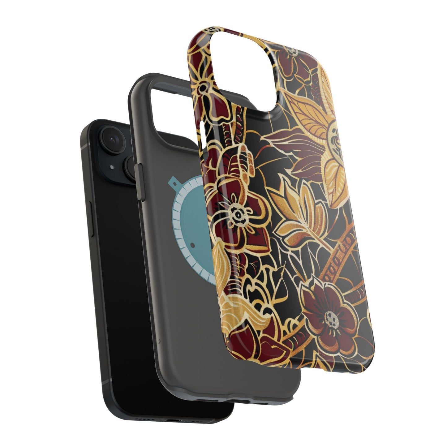 Floral Batik Magnetic Impact - Resistant Phone Case - DIGITAL X