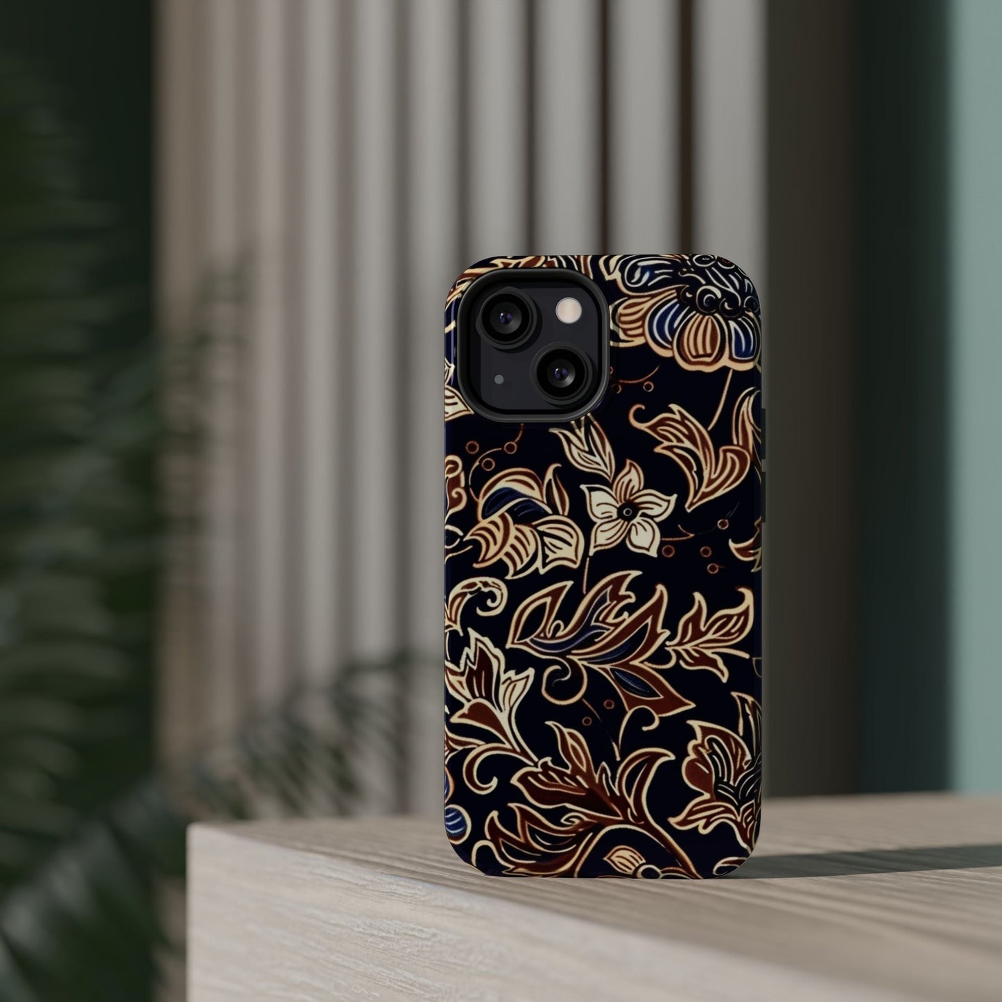 Floral Batik Magnetic Impact - Resistant Phone Case - DIGITAL X