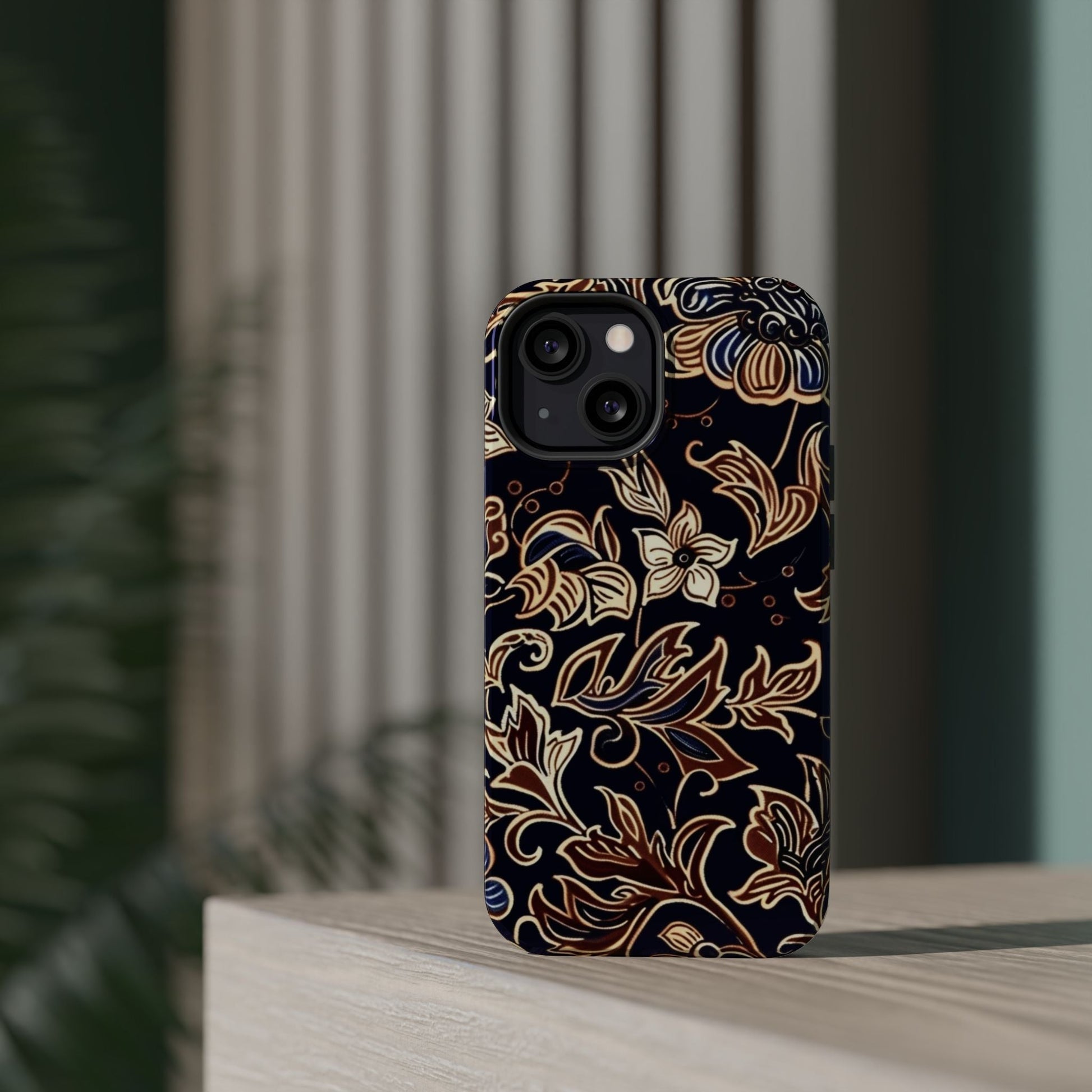 Floral Batik Magnetic Impact - Resistant Phone Case - DIGITAL X