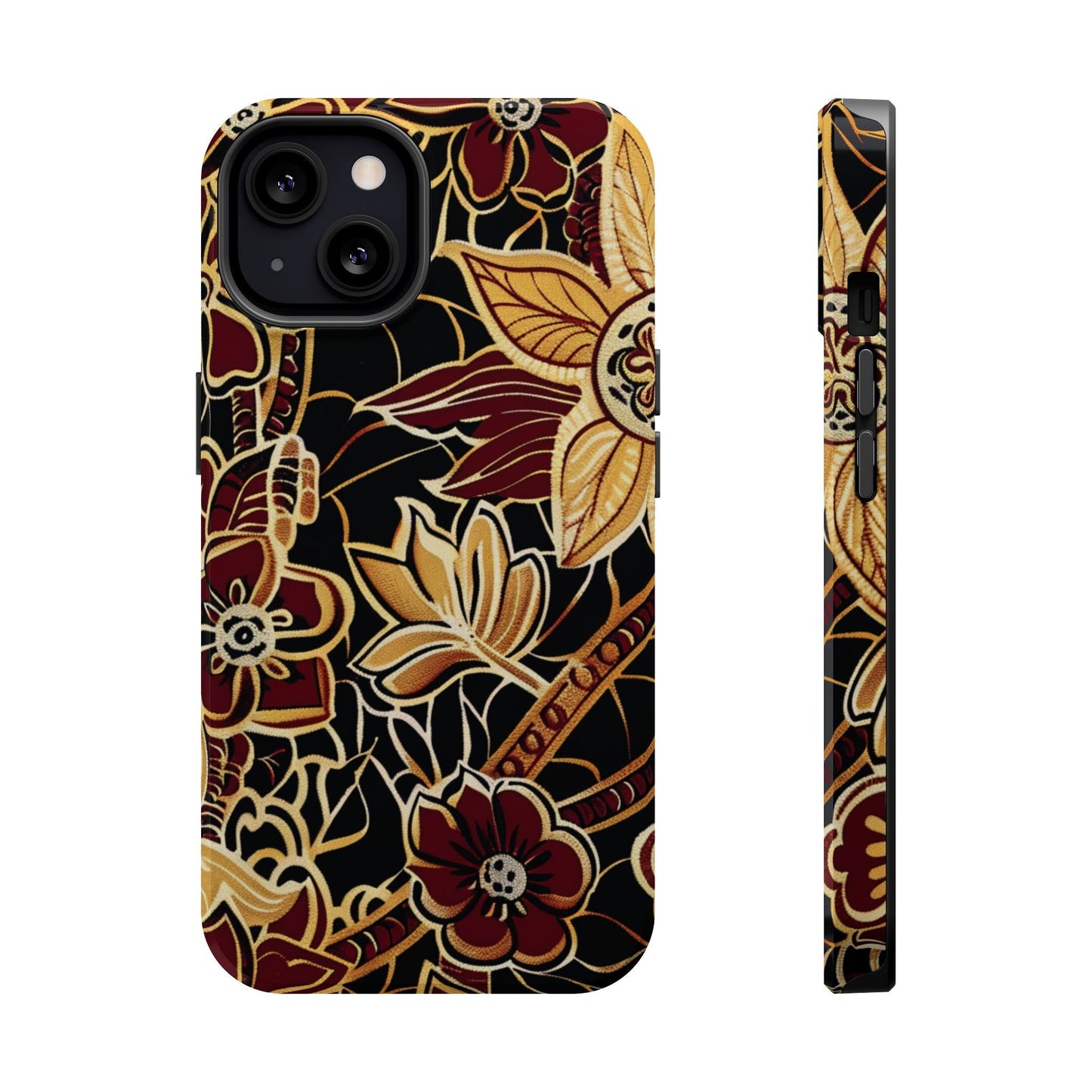 Floral Batik Magnetic Impact - Resistant Phone Case - DIGITAL X