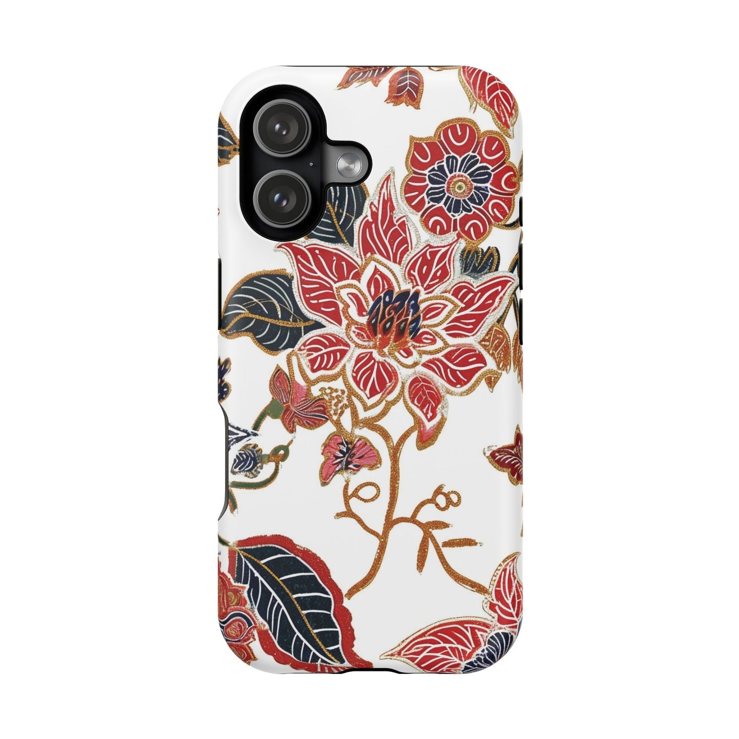 Floral Batik Magnetic Impact - Resistant Phone Case - DIGITAL X