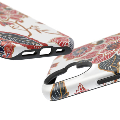 Floral Batik Magnetic Impact - Resistant Phone Case - DIGITAL X