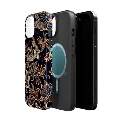 Floral Batik Magnetic Impact - Resistant Phone Case - DIGITAL X